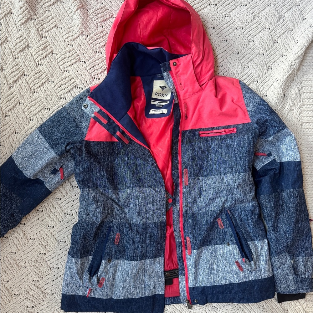 Roxy Pink and Blue Ski Jacket